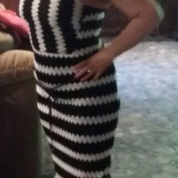 Black & white summer dress worn 2x - Picture 1 of 6